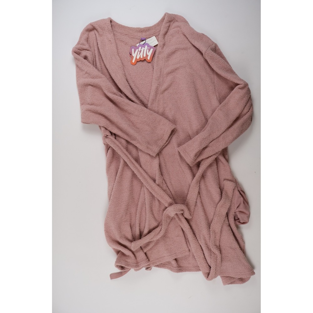 Yitty Robe Pet Me Mini Bare Ass Mauve Pink Solid 5X NWT 84.95